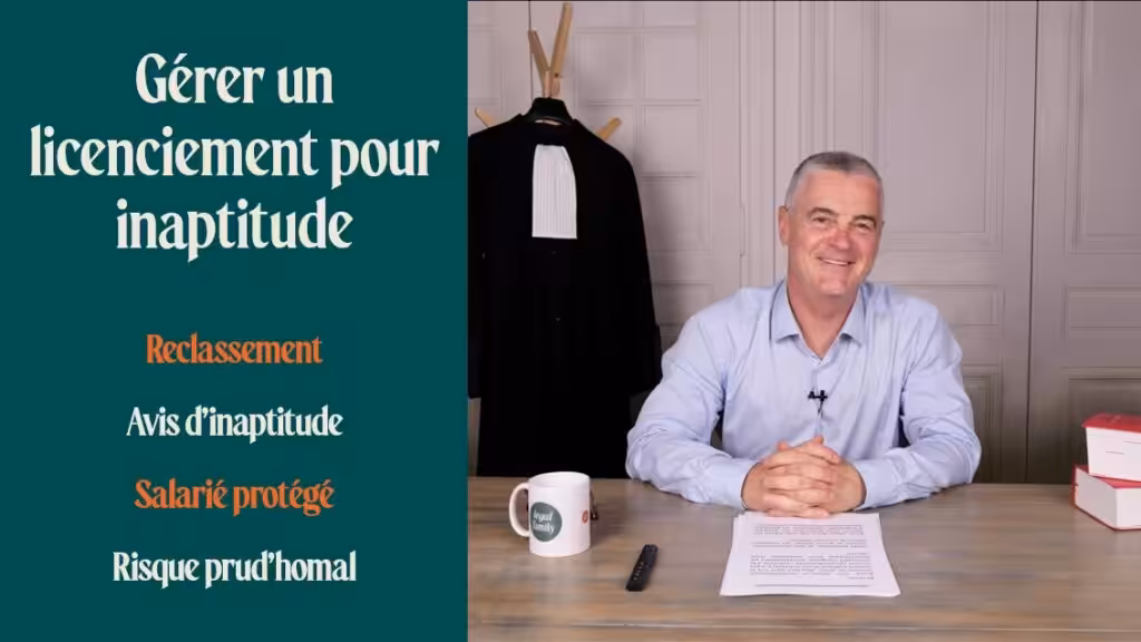 Formation : Gérer un licenciement pour inaptitude
