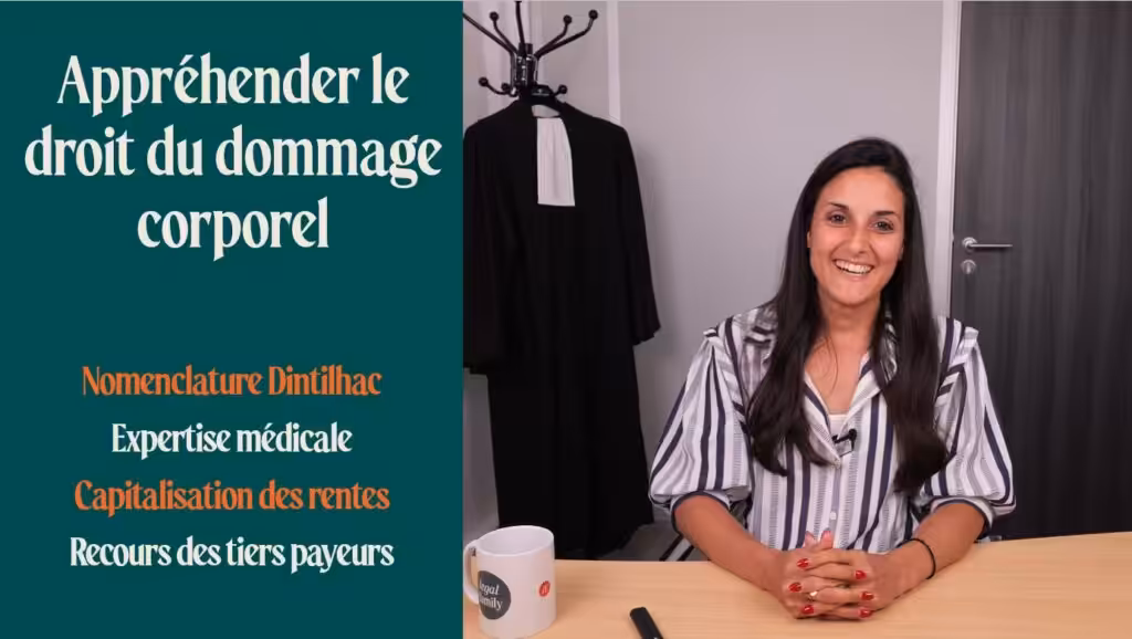 Formation : Appréhender le droit du dommage corporel – notions clés et enjeux pratiques